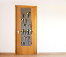 Load image into Gallery viewer, KanguruDoor Over Door Organizer Which Protects Doors Grey
