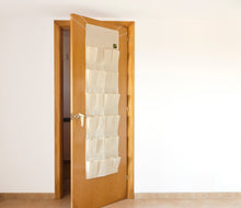 Load image into Gallery viewer, KanguruDoor Over Door Organizer Which Protects Doors Cream
