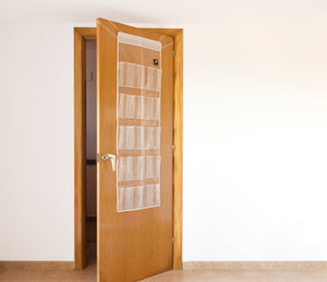 KanguruDoor Over Door Organizer Which Protects Doors Transparent